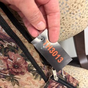 Floral Tapestry Bag with Black Accents Y2K